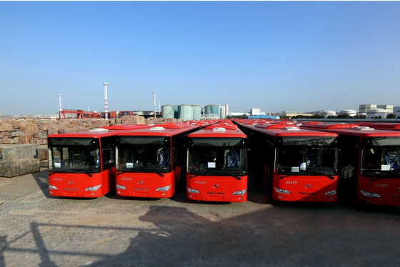 King Long Exports 150 Luxurious “Chinese Red” Buses to Saudi Arabia