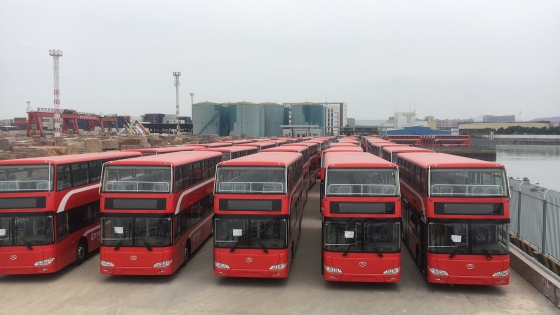 First Batch Export of China’s Double-Deck Buses to Kuwait King Long Completes First Overseas Order