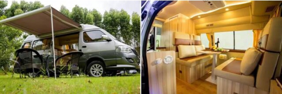 King Long Minivans Showcases on RV Camping Conference 2016