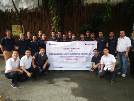 King Long Held Service Training for Minivan in Philippines