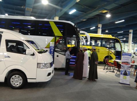 King Long Buses on Display at MOTOR SHOW OMAN