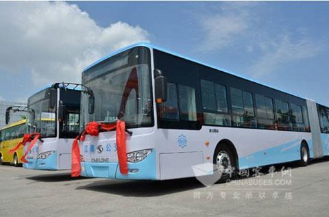 King Long 18-Meter BRT Bus Speeds Up Transport in Nanjing