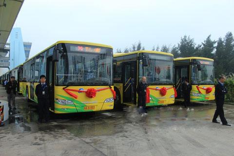 King Long New-energy City Buses Used in Haikou