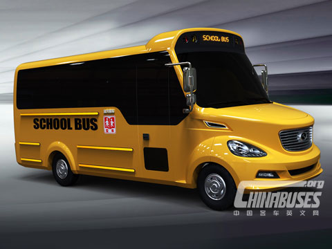 King Long Intelligent School Bus to Prevent Traffic Accidents