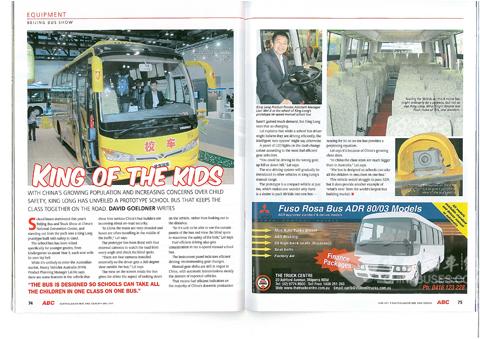 King Long School Bus on Australian Bus Magazine