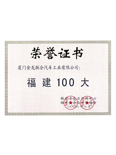 Top 100 in Fujian Province