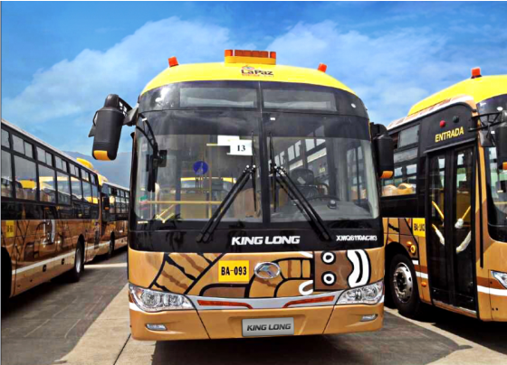 80 units of King Long Buses were delivered to Bolivia